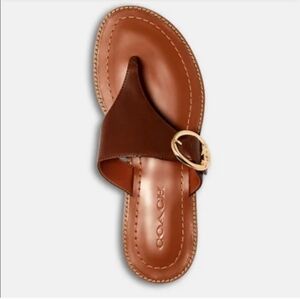 COACH Lesli Sandal Brown Size 8 NWT